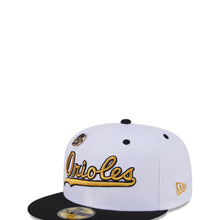 Load image into Gallery viewer, 59Fifty Day Baltimore Orioles 70th Anniversary 2-Tone White/Black - Gray UV
