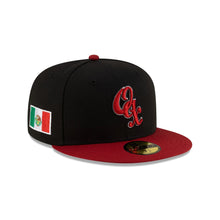 Load image into Gallery viewer, 59Fifty LMB Guerreros de Oaxaca Game Cap ALT Mex Flag SP 2T Black/Dark Red - Black UV
