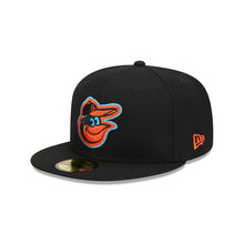 Load image into Gallery viewer, 59Fifty Baltimore Orioles Father&#39;s Day Black- Turquoise UV
