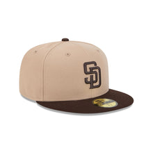 Load image into Gallery viewer, 59Fifty San Diego Padres 2T Camel/Brown Fitted Hat - Gray UV
