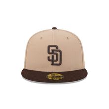 Load image into Gallery viewer, 59Fifty San Diego Padres 2T Camel/Brown Fitted Hat - Gray UV
