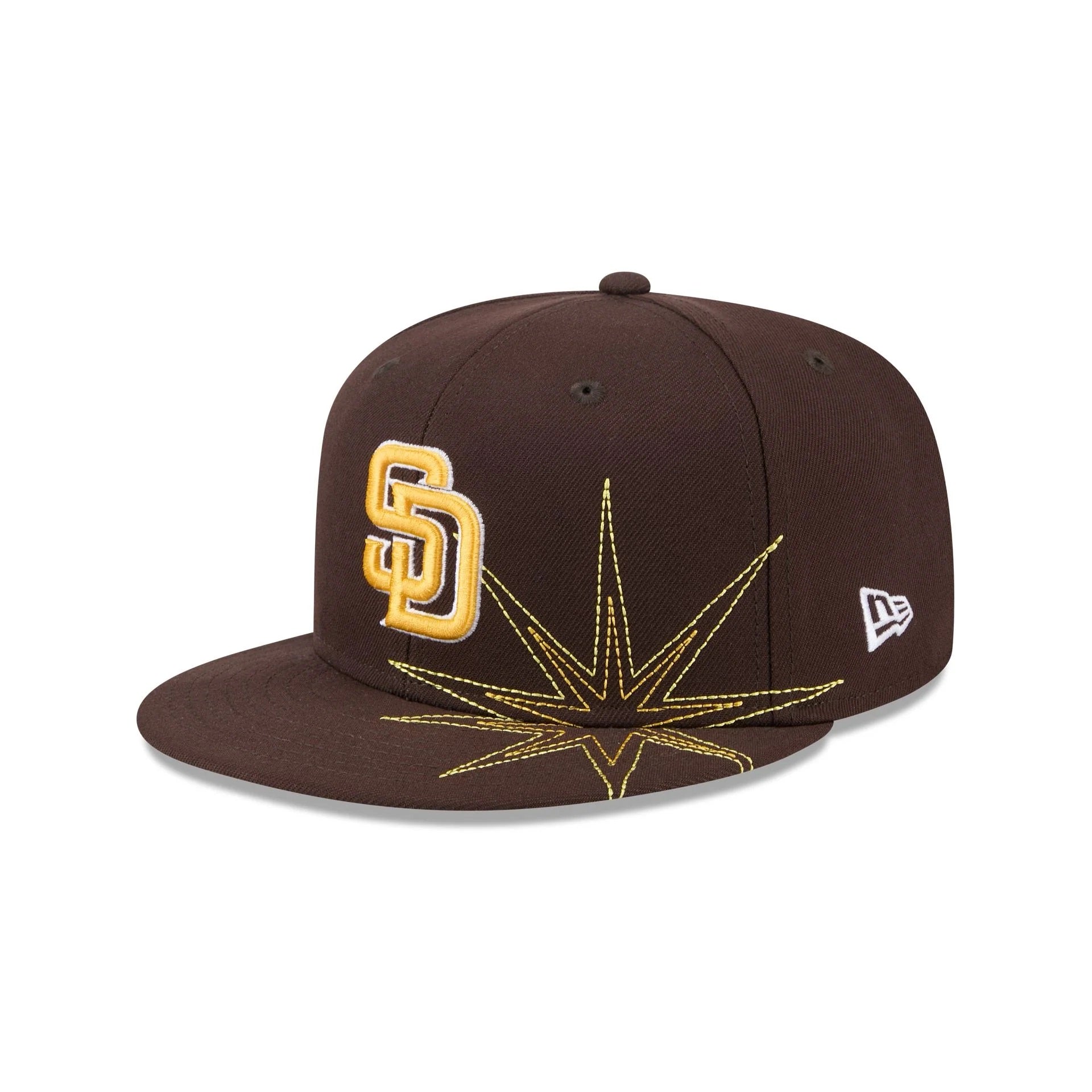59Fifty San Diego Padres Team Color Solar Stars Fitted Hat - Gray