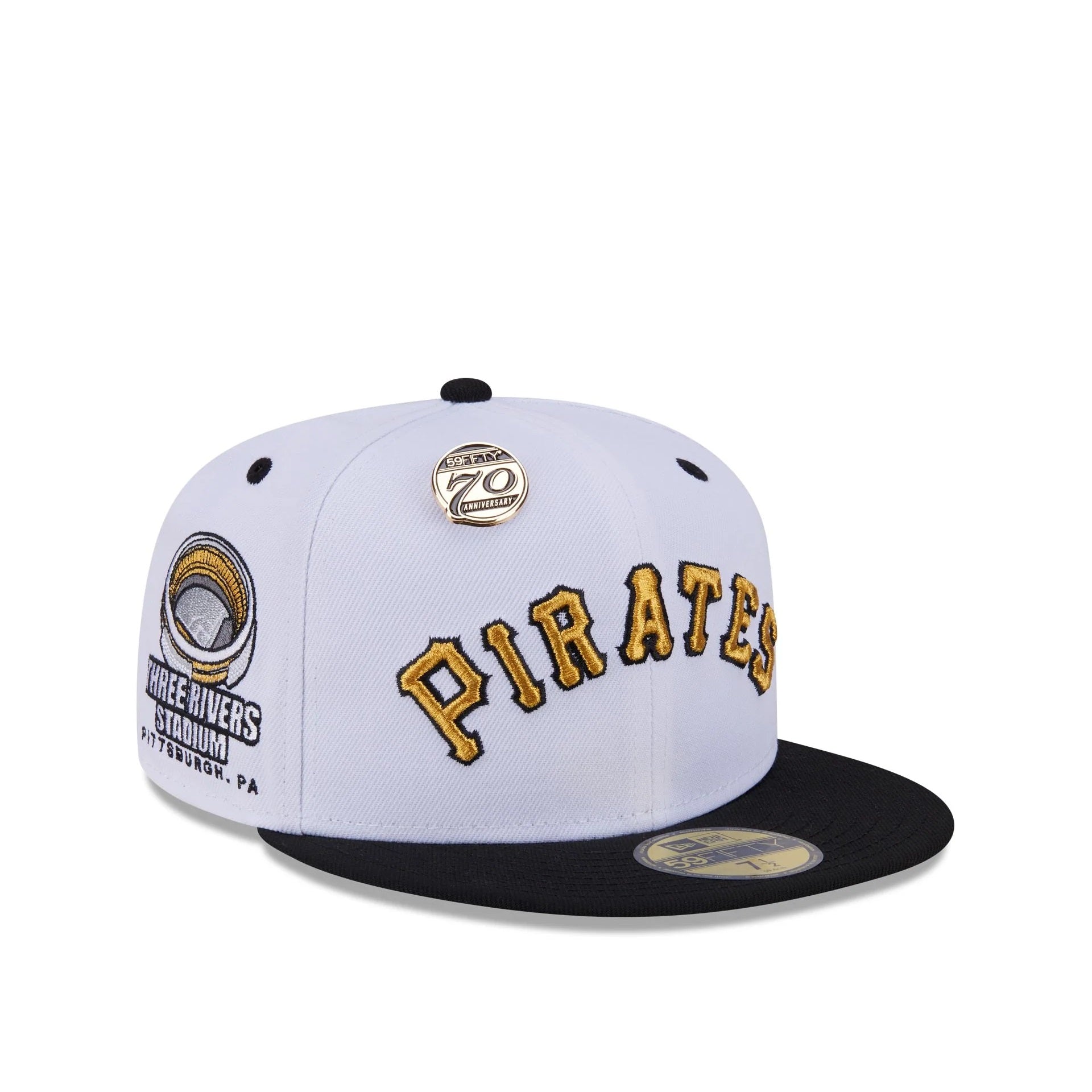 59Fifty Day Pittsburgh Pirates 70th Anniversary 2-Tone White/Black