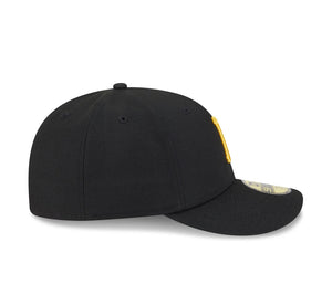 59Fifty Pittsburgh Pirates New Era Black Tonal Floral Pre Curved Fitted Hat - Green UV