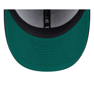 59Fifty Pittsburgh Pirates New Era Black Tonal Floral Pre Curved Fitted Hat - Green UV