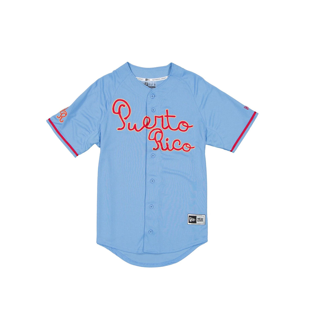 2024 Puerto Rico Baseball Federation New Era Puerto Rico Alternate 2 Jersey - Sky Blue