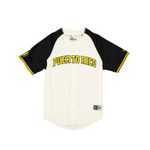 Load image into Gallery viewer, 2024 Puerto Rico Baseball Federation New Era Puerto Rico Alternate 1 Baseball Jersey - White/Black
