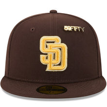 Load image into Gallery viewer, 59Fifty San Diego Padres Brown 2025 59FIFTY Day Fitted Hat - Gold UV
