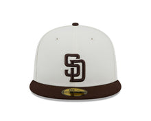 Load image into Gallery viewer, 59Fifty San Diego Padres Retro 1998 World Series 2-tone White/Brown - Gray  UV
