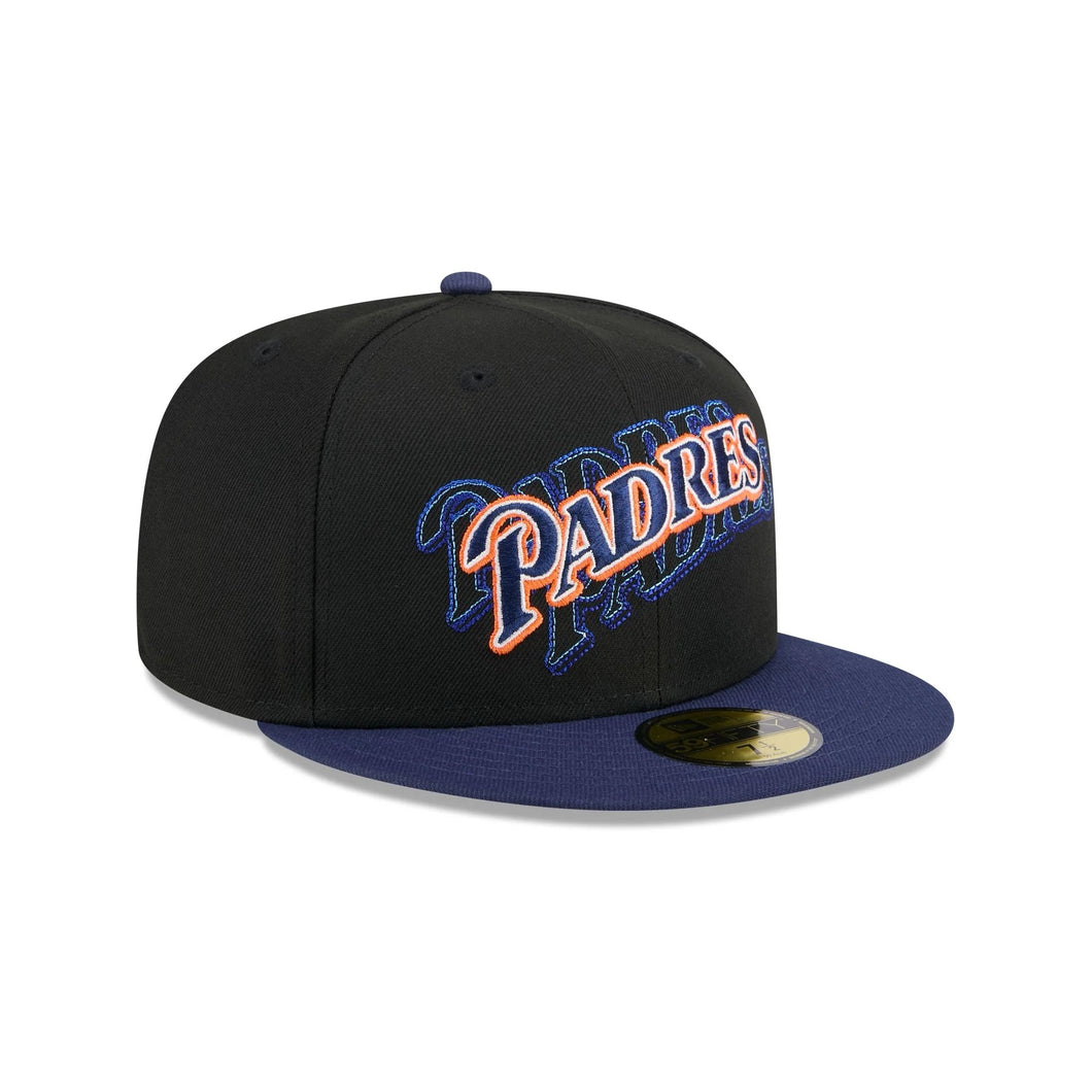 59Fifty San Diego Padres New Era Shadow Stitch Fitted Hat - Gray UV