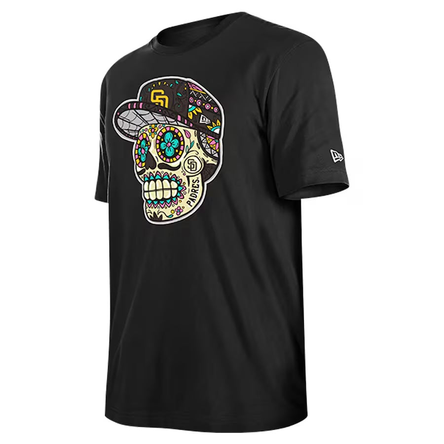 San Diego Padres New Era Sugar Skull T-Shirt - Black