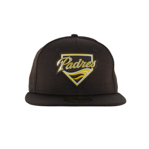 59Fifty San Diego Padres Brown 2023 MLB Clubhouse Fitted Hat - Gray UV