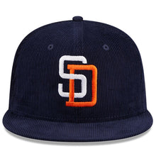 Load image into Gallery viewer, 59Fifty San Diego Padres Throwback Corduroy 1992 All Star Game Navy - Gray UV

