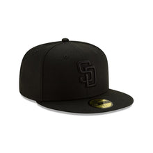 Load image into Gallery viewer, 59Fifty San Diego Padres MLB Basic Black on Black - Grey UV
