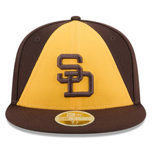 Load image into Gallery viewer, 59Fifty San Diego Padres Brown 2025 Hall of Fame Fitted Hat - Green UV
