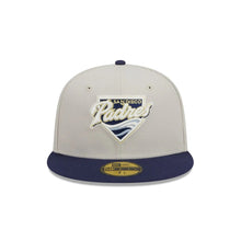 Load image into Gallery viewer, 59Fifty San Diego Padres Farm Team Stone/Navy - Green UV
