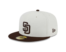 Load image into Gallery viewer, 59Fifty San Diego Padres Retro 1998 World Series 2-tone White/Brown - Gray  UV
