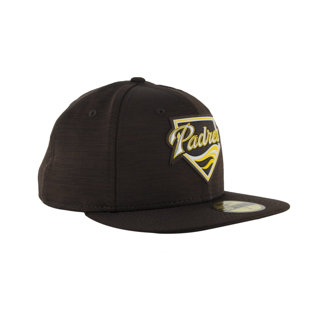 59Fifty San Diego Padres Brown 2023 MLB Clubhouse Fitted Hat - Gray UV