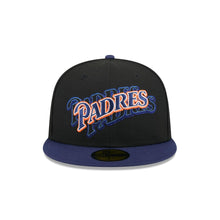 Load image into Gallery viewer, 59Fifty San Diego Padres New Era Shadow Stitch Fitted Hat - Gray UV
