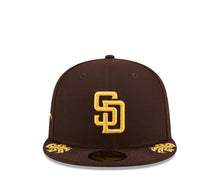 Load image into Gallery viewer, 59Fifty New Era San Diego Padres Wordmark Script Brown - Grey UV
