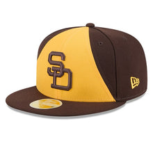 Load image into Gallery viewer, 59Fifty San Diego Padres Brown 2025 Hall of Fame Fitted Hat - Green UV
