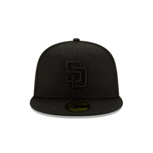 59Fifty San Diego Padres MLB Basic Black on Black - Grey UV
