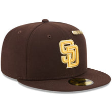 Load image into Gallery viewer, 59Fifty San Diego Padres Brown 2025 59FIFTY Day Fitted Hat - Gold UV
