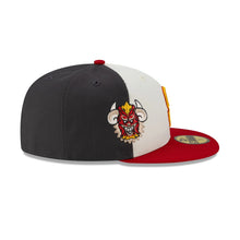Load image into Gallery viewer, 59Fifty New Era San Diego Padres MLB City Element Dominican Republic White/Graphite Fitted Hat - Dark Yellow UV
