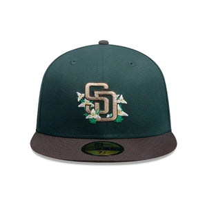 59Fifty New Era San Diego Padres MLB City Element Guatemala Green/Brown Fitted Hat - Tan UV