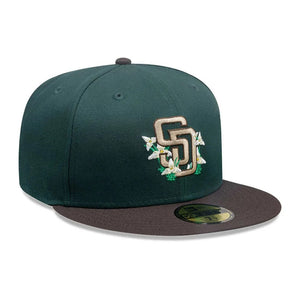 59Fifty New Era San Diego Padres MLB City Element Guatemala Green/Brown Fitted Hat - Tan UV