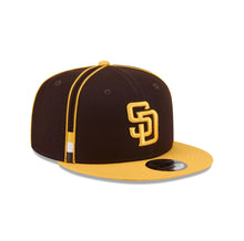 Load image into Gallery viewer, 9Fifty New Era Snapback San Diego Padres Soutache Brown/Yellow - Green UV
