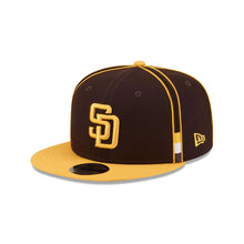 Load image into Gallery viewer, 9Fifty New Era Snapback San Diego Padres Soutache Brown/Yellow - Green UV
