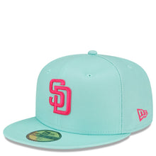 Load image into Gallery viewer, 59Fifty San Diego Padres Mint City Connect Fitted Hat  - Black UV
