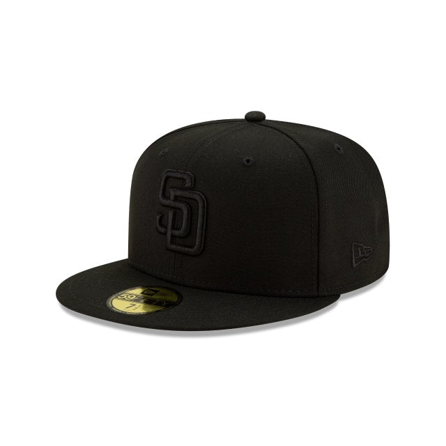 59Fifty San Diego Padres MLB Basic Black on Black - Grey UV