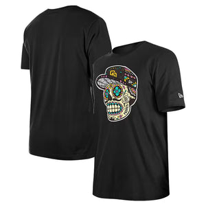 San Diego Padres New Era Sugar Skull T-Shirt - Black