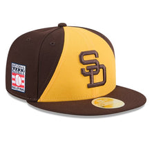 Load image into Gallery viewer, 59Fifty San Diego Padres Brown 2025 Hall of Fame Fitted Hat - Green UV
