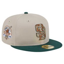 Load image into Gallery viewer, 59Fifty San Diego Padres New Era Lifestyle Tree Bark Fill Fitted Hat - Gray UV
