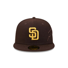 Load image into Gallery viewer, 59Fifty New Era San Diego Padres Side Script OTC Brown - Grey UV
