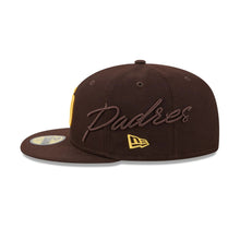 Load image into Gallery viewer, 59Fifty New Era San Diego Padres Side Script OTC Brown - Grey UV
