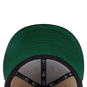 59Fifty New Era San Diego Padres MLB City Element Chile Tan/Dark Red Fitted Hat - Green UV