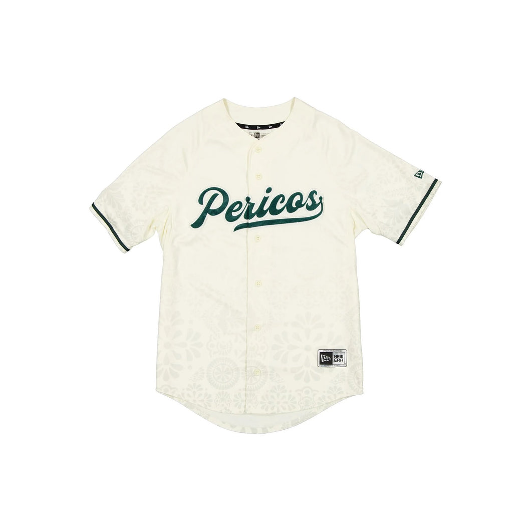 2025 New Era Liga Mexicana LMB 100th Anniversary Pericos de Puebla Authentic Home Jersey - Cream