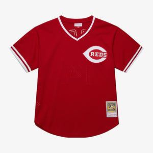 Mitchell & Ness Men's Pete Rose Red Cincinnati Reds 1983 Authentic Batting Practice Jersey