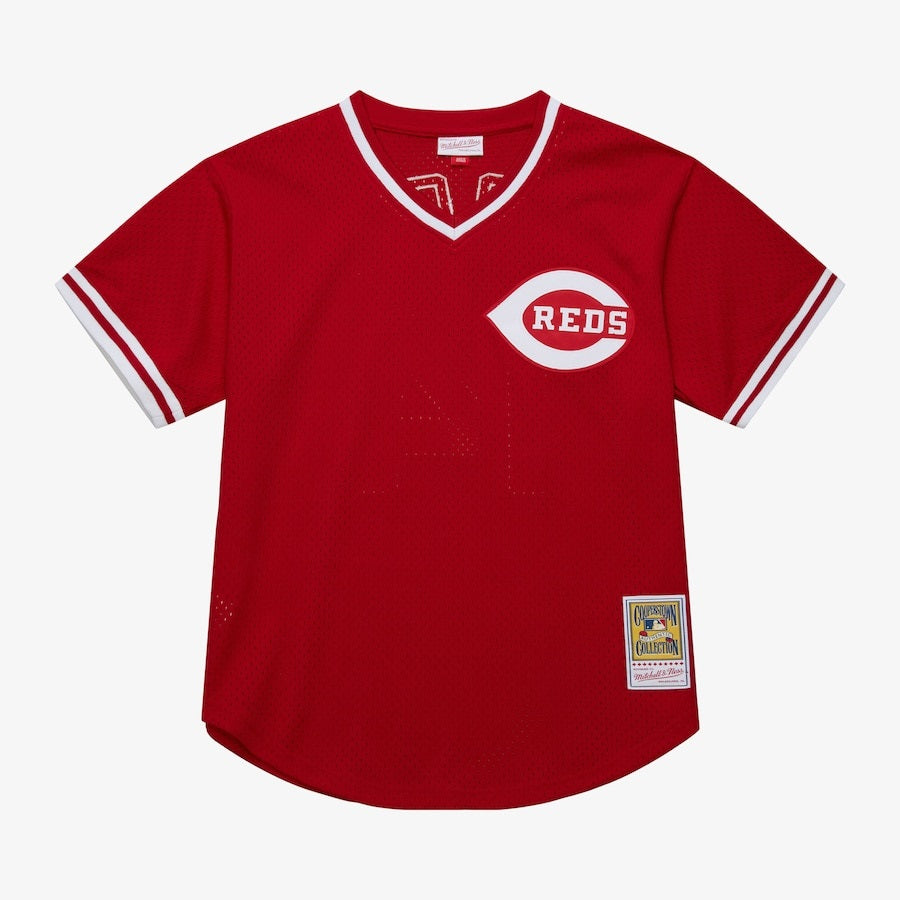 Mitchell & Ness Men's Pete Rose Red Cincinnati Reds 1983 Authentic Batting Practice Jersey