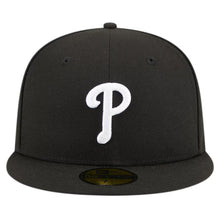 Load image into Gallery viewer, Men&#39;s New Era 59Fifty Philadelphia Phillies 1980 World Series Black/White Fitted - Gray UV
