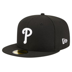 Men's New Era 59Fifty Philadelphia Phillies 1980 World Series Black/White Fitted - Gray UV