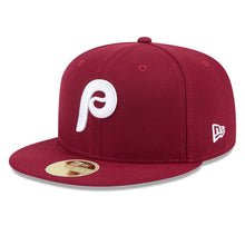Load image into Gallery viewer, 59Fifty Philadelphia Phillies Maroon 2025 Hall of Fame Fitted Hat - Green UV
