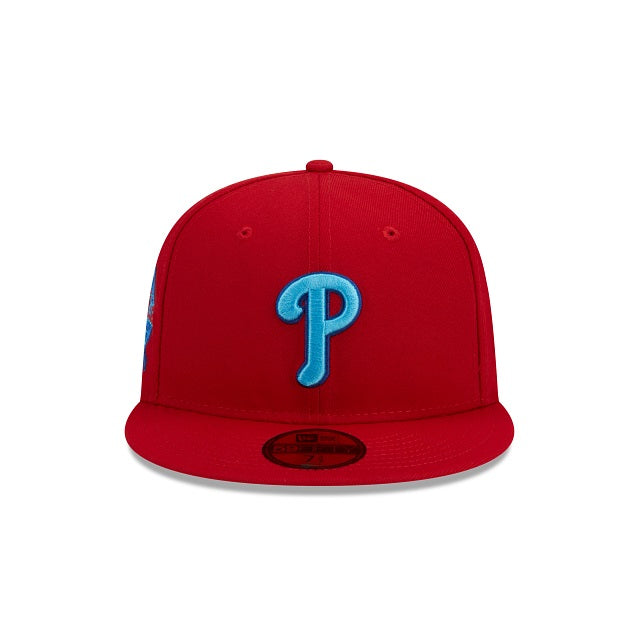 59Fifty Philadelphia Phillies Father's Day Red- Turquoise UV is