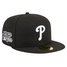 Load image into Gallery viewer, Men&#39;s New Era 59Fifty Philadelphia Phillies 1980 World Series Black/White Fitted - Gray UV
