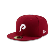 Load image into Gallery viewer, Philadelphia Phillies 2019 Alternate Authentic Collection 59Fifty Fitted On-Field - Black UV
