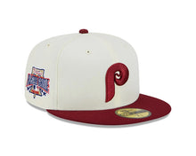 Load image into Gallery viewer, 59Fifty Philadelphia Phillies Retro 1996 All Star Game 2-tone White/Maroon - Gray  UV
